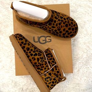 NWT UGG Class Ultra Mini leopard boots